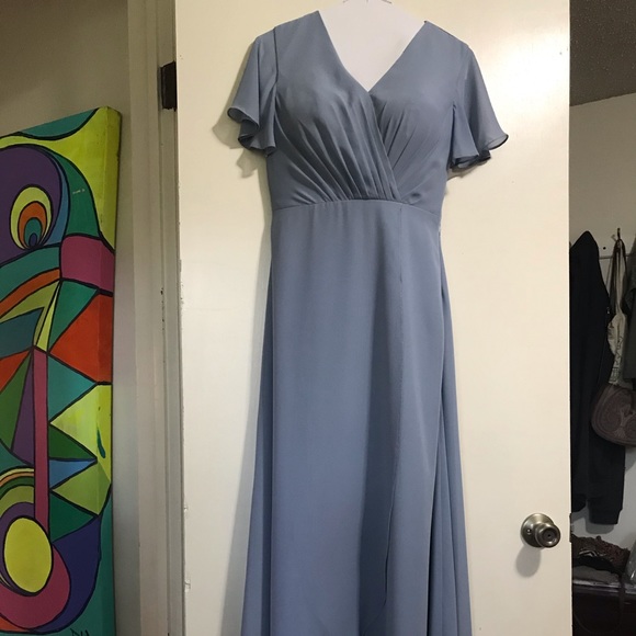 JJs House Bridesmaid Dress - Dusty Blue